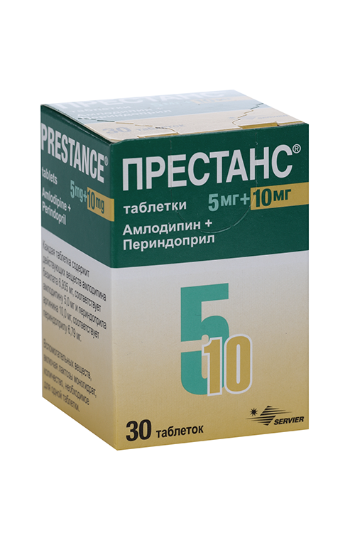 Престанс 5 мг+10 мг, 30 шт, таблетки (00100)