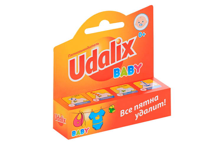 Карандаш-пятновыводитель Udalix Baby д/детского белья 35 г