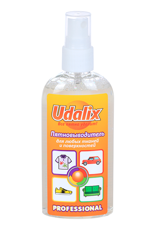 Пятновыводитель Udalix Professional д/любых тканей и поверхностей жидкий 100 мл