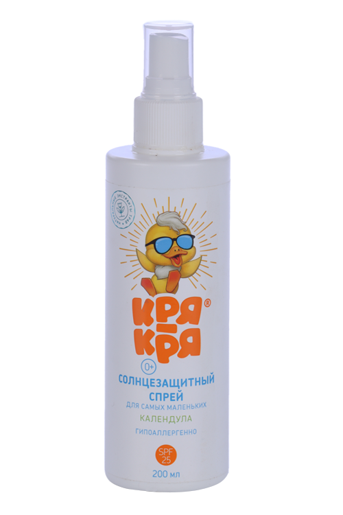 Спрей Кря-Кря солнцезащит д/самых маленьких календула SPF25, 200 мл