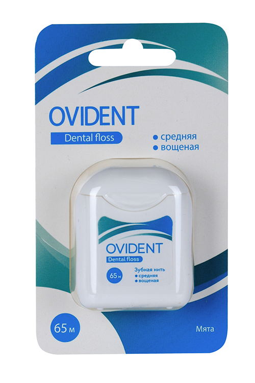 З/нить Ovident вощеная средняя, 65 м