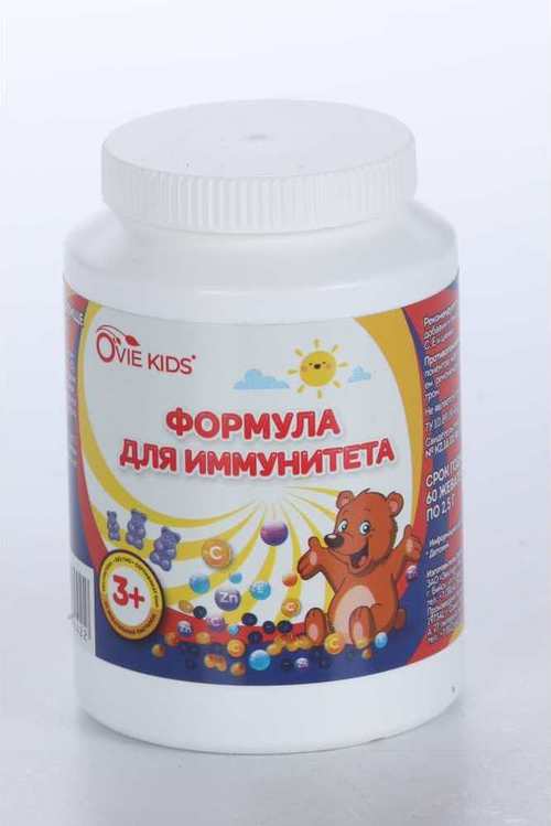 Комплекс Ovie KIDS формула д/иммунитета (с 3 лет), 60 шт, жевательные таблетки