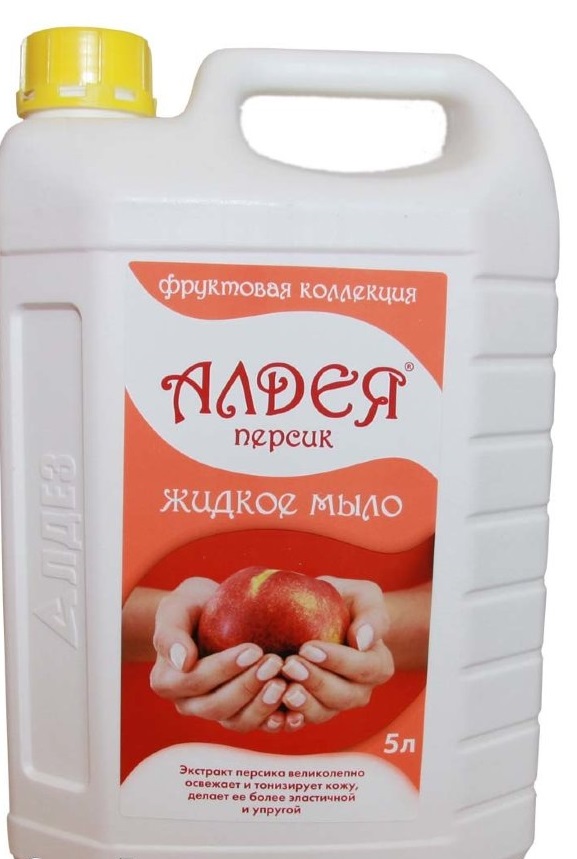 Мыло Алдея Персик гигиенич жидкое, 5 л, б/дозатора