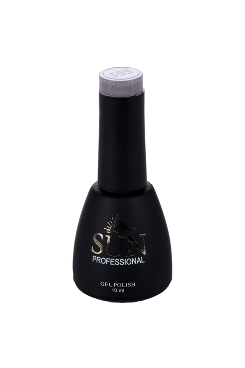 Гель-лак SUN Professional Винтаж д/маникюра с поталью №555 темно-бежевый 10 мл
