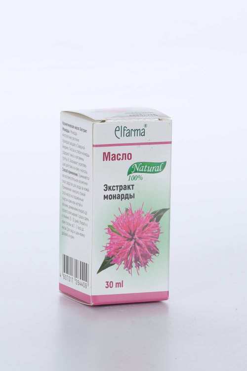 Масло экстракт монарды Эльфарма 100% натуральное, 30 мл
