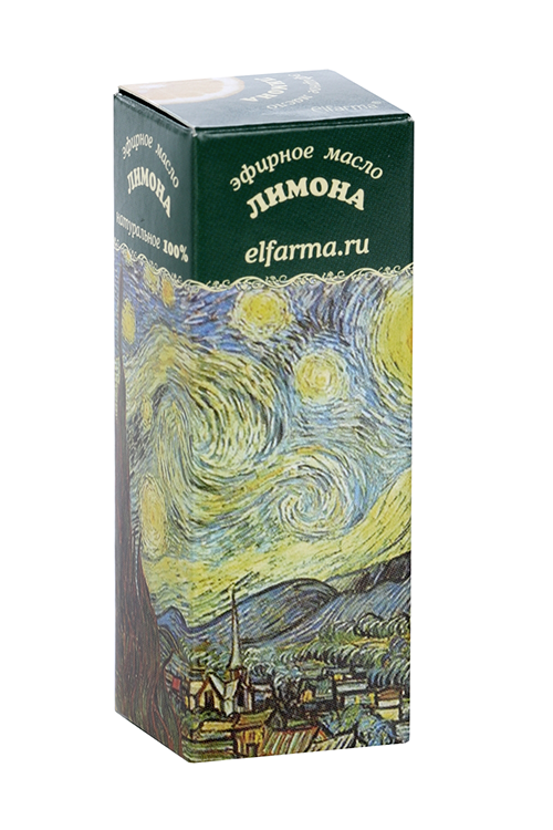 Эфирное масло лимона Эльфарма 100% натуральное, 10 мл