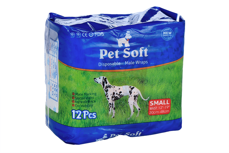 Пояса Pet Soft д/кобелей одноразовый впитывающий S 12 шт