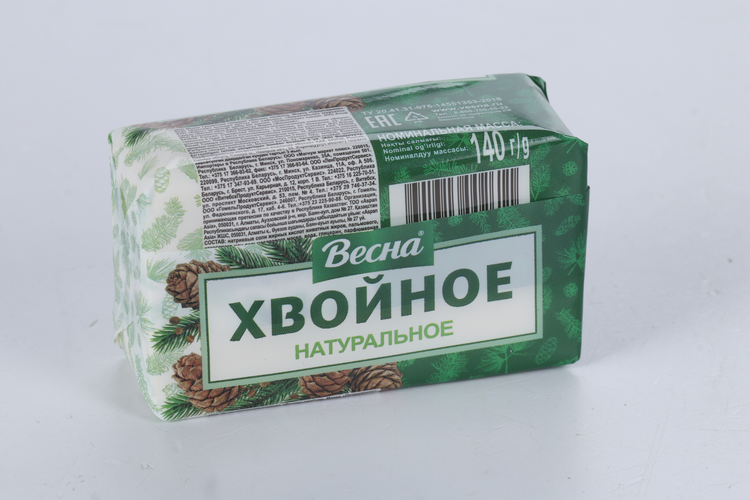 Мыло Весна твердое натуральное хвойное, 140 г