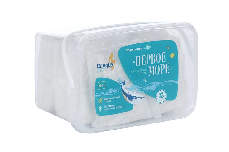 Соль морская Dr Aqua природная Первое море, 1 800 г