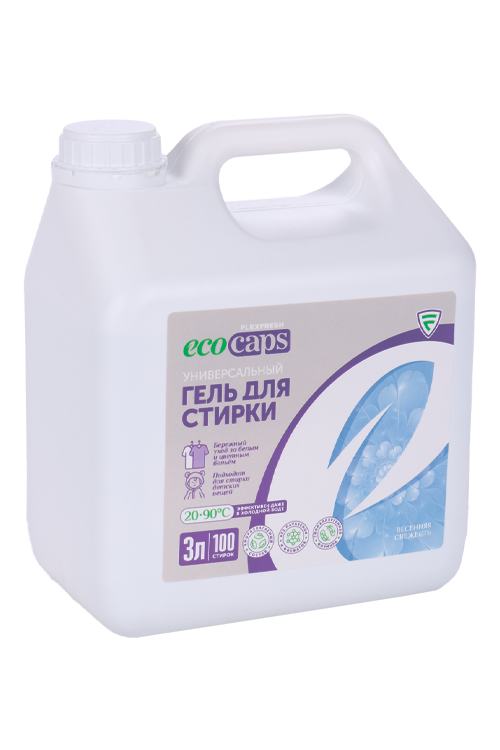 Гель EcoCaps д/стирки универсальный весенняя свежесть канистра 3 л