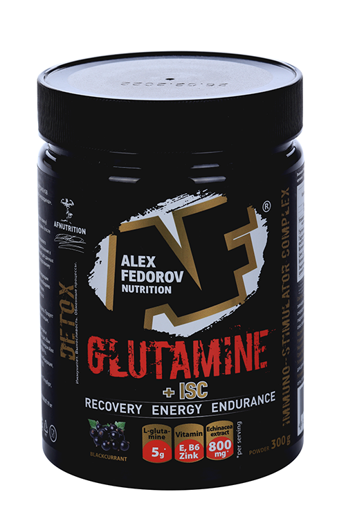 Glutamine +ISC со вкусом черной смородины, 300 г