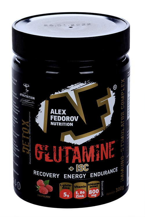 Glutamine +ISC со вкусом малины, 300 г