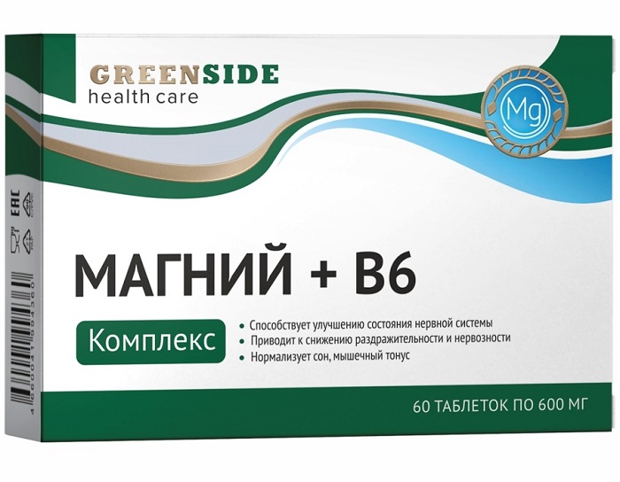 Магний+В6 Комплекс, 600 мг, 60 шт, капсулы