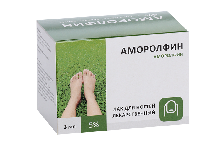 Аморолфин 5%, 3 мл, лак для ногтей лекарственный