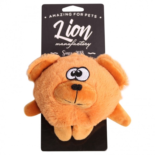 Игрушка д/собак Lion Мишка-колобок LMG-D0055-B 12 см