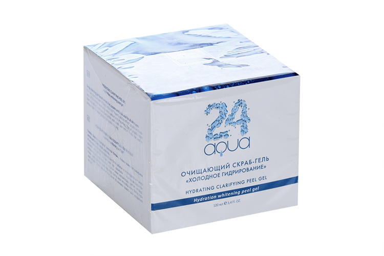 Очищающий скраб-гель холодное гидрирование Аква 24 Beauty Style (4515707K), 100 мл