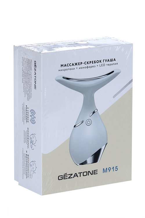 Массажер-скребок гуаша и микротоки д/лица m915 Gezatone (1301293)