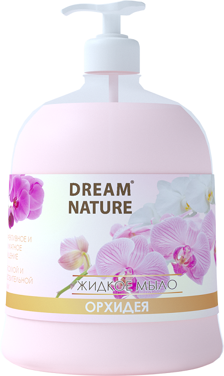 Мыло жидкое DREAM NATURE орхидея с дозатором, 500 мл
