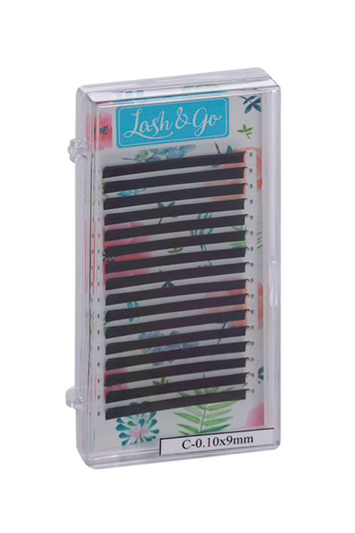 Ресницы Lash&Go д/наращивания C/0.10/9 mm 16 линий черные