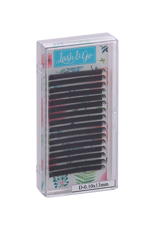 Ресницы Lash&Go д/наращивания D/0.10/13 mm 16 линий черные