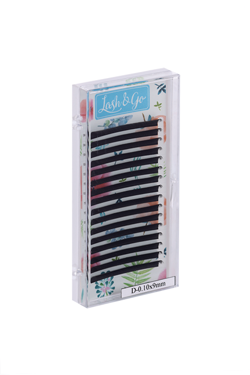 Ресницы Lash&Go д/наращивания D/0.10/9 mm 16 линий черные
