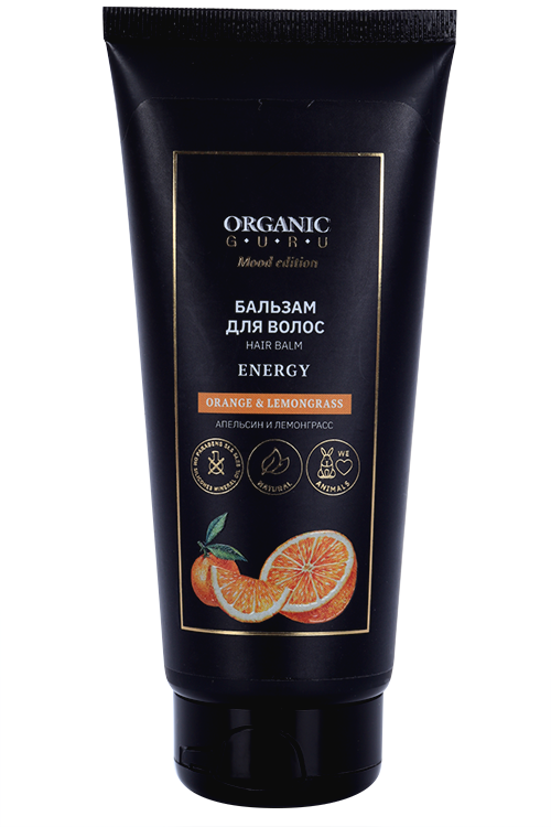 Бальзам Organic GURU MOOD ORANGE & LEMONGRASS, 200 мл