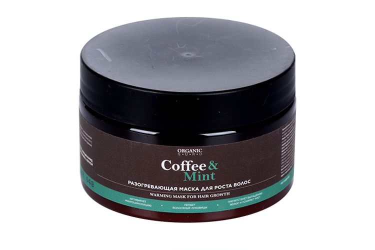 Маска Organic GURU COFFE&MINT д/волос разогревающая, 250 мл