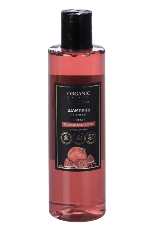 Шампунь Organic GURU MOOD POMEGRANATE & MINT, 250 мл