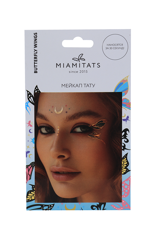 Набор переводных тату MIAMITATS FACE TATTOO Butterfly wings (2913)