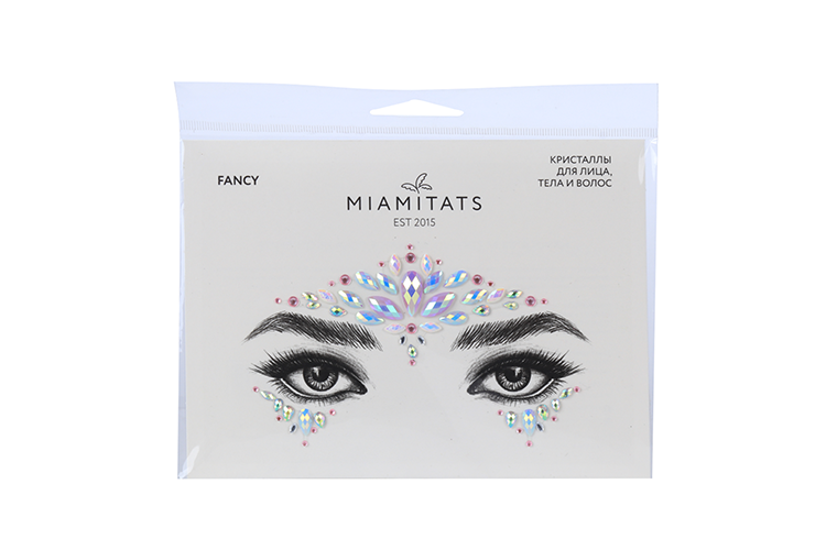 Кристаллы на клейком слое д/лица MIAMITATS FACE GEMS Fancy (3942)