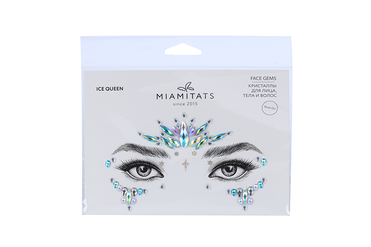 Кристаллы на клейком слое д/лица MIAMITATS FACE GEMS Ice Queen (1763)