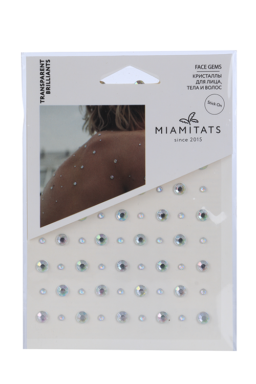 Кристаллы на клейком слое MIAMITATS CRYSTAL Transparent brilliants (2846)