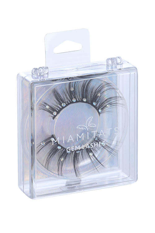 Ресницы накладные MIAMITATS многоразовые с кристаллами GEM LASHES (3194)