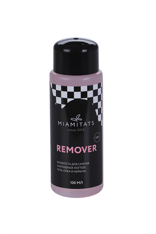 Жидкость MIAMITATS REMOVER д/снятия накладных ногтей/гель-лака/акрила (2951)