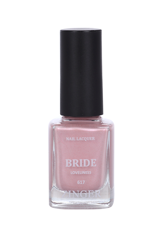 Лак ZINGER BRIDE д/ногтей пастельный темно-розовый 12 мл (617)