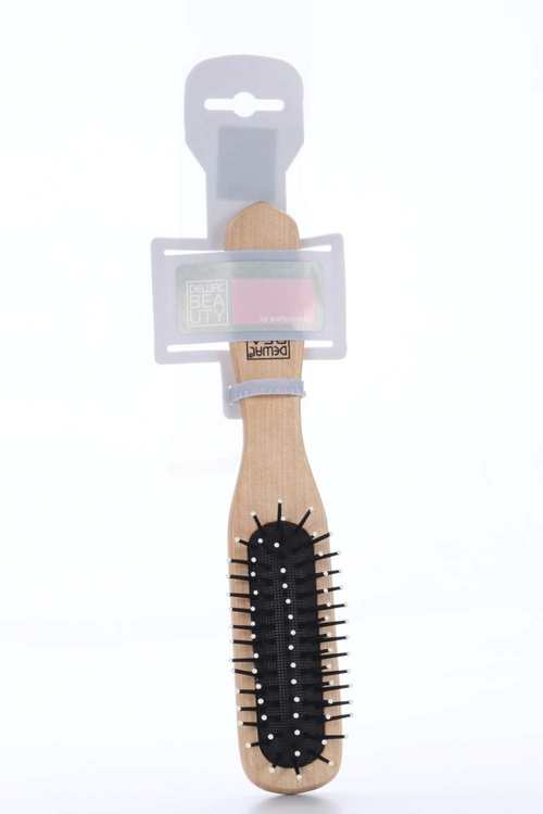 Щетка Dewal Beauty Эко массажная с пластик штифтом деревян прямоуг DBP461ECO