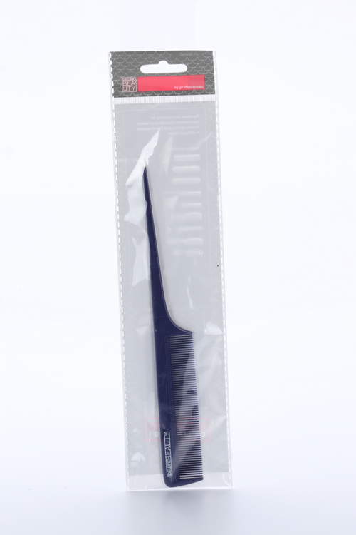 Расческа 20,5 см Dewal Beauty с пластиковым хвостиком синяя DBS6104