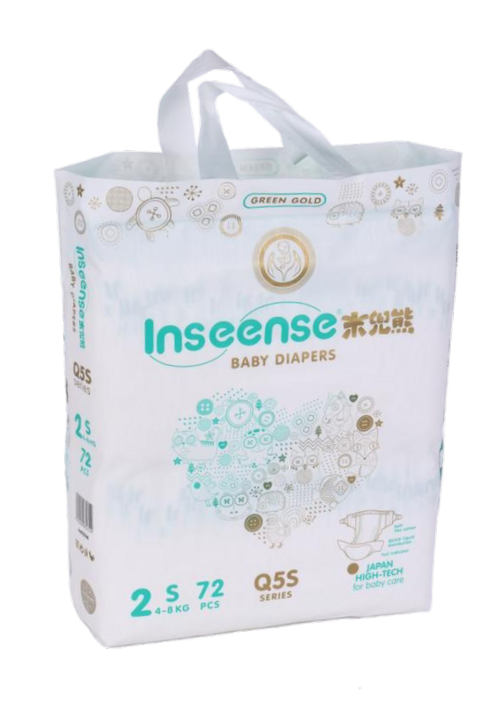 Подгузники Inseense Q5S S (4-8 кг), 72 шт