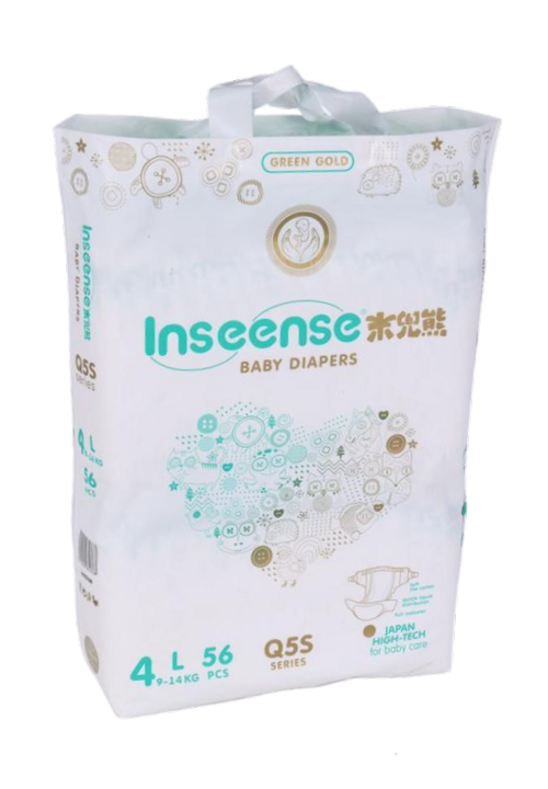 Подгузники Inseense Q5S L (9-14кг), 56 шт