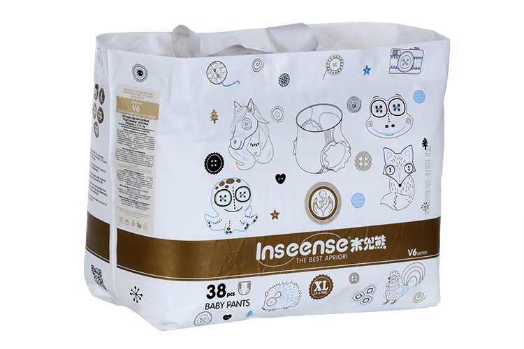 Трусики-подгузники Inseense V6 XL (12-17 кг), 38 шт, золот