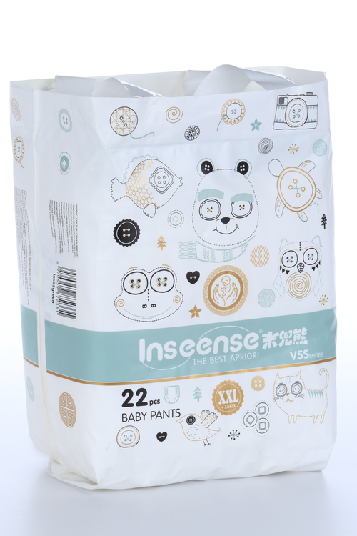 Трусики-подгузники Inseense V5S XXL (15+ кг), 22 шт, салат