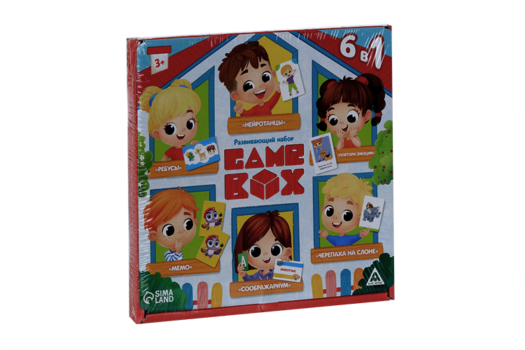 Набор ЛАС ИГРАС развивающих игр «Game box. Kids. 6 в 1», 3+
