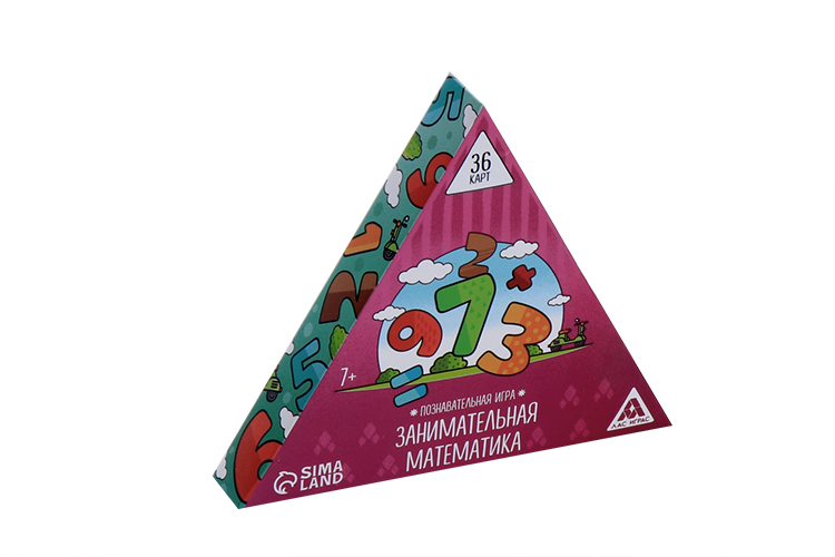 Познавательная игра ЛАС ИГРАС «Занимательная математика», 36 карт, 7+