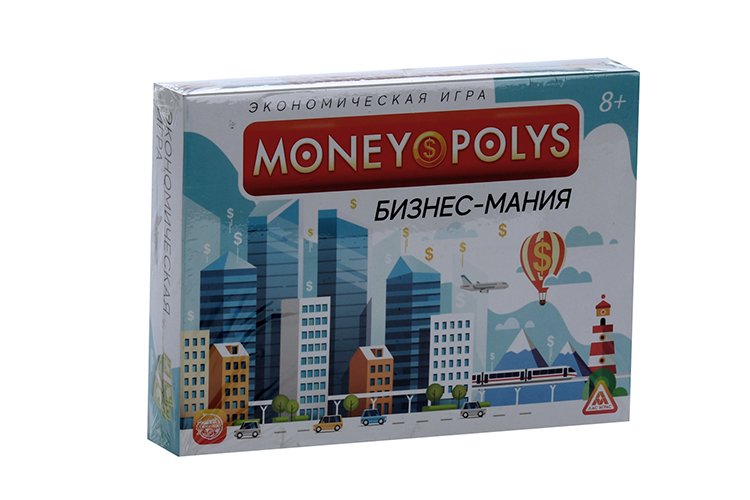 Экономическая игра ЛАС ИГРАС «MONEY POLYS. Бизнес-мания», 8+