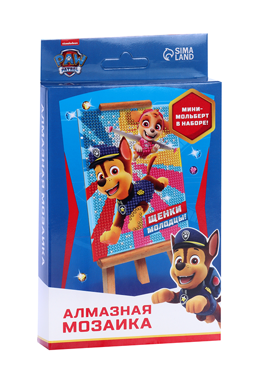 Алмазная мозаика д/детей Paw Patrol «Щенки-молодцы!»