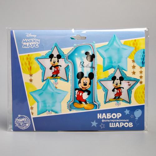 Набор Disney фольгированных шаров «Happy Birthday», Микки Маус