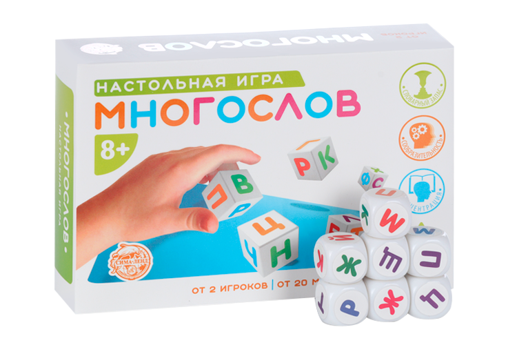 Настольная игра ЛАС ИГРАС «Многослов» на составление слов