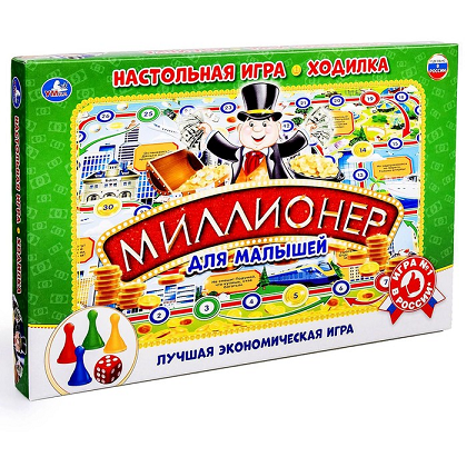 Настольная игра-ходилка Умные игры «Миллионер д/малышей»