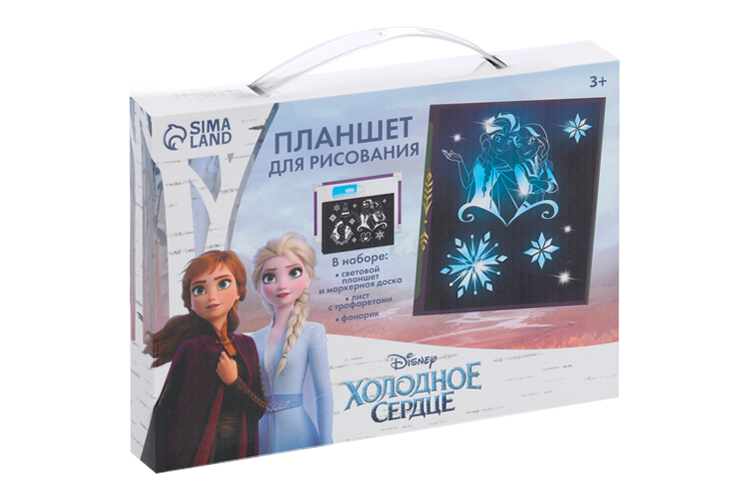 Набор д/рисования в темноте Disney планшет А5, Холодное сердце Анна, Эльза