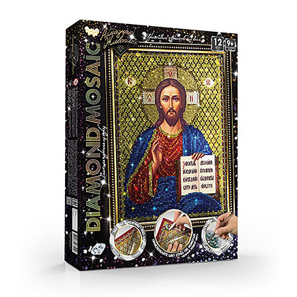 Набор креативного творчества Danko Toys Diamond Mosaic Иисус Христос малый